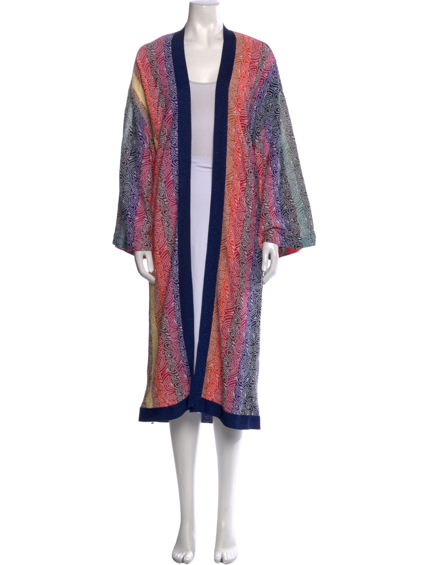 Mary Katrantzou Printed Open Front Sweater