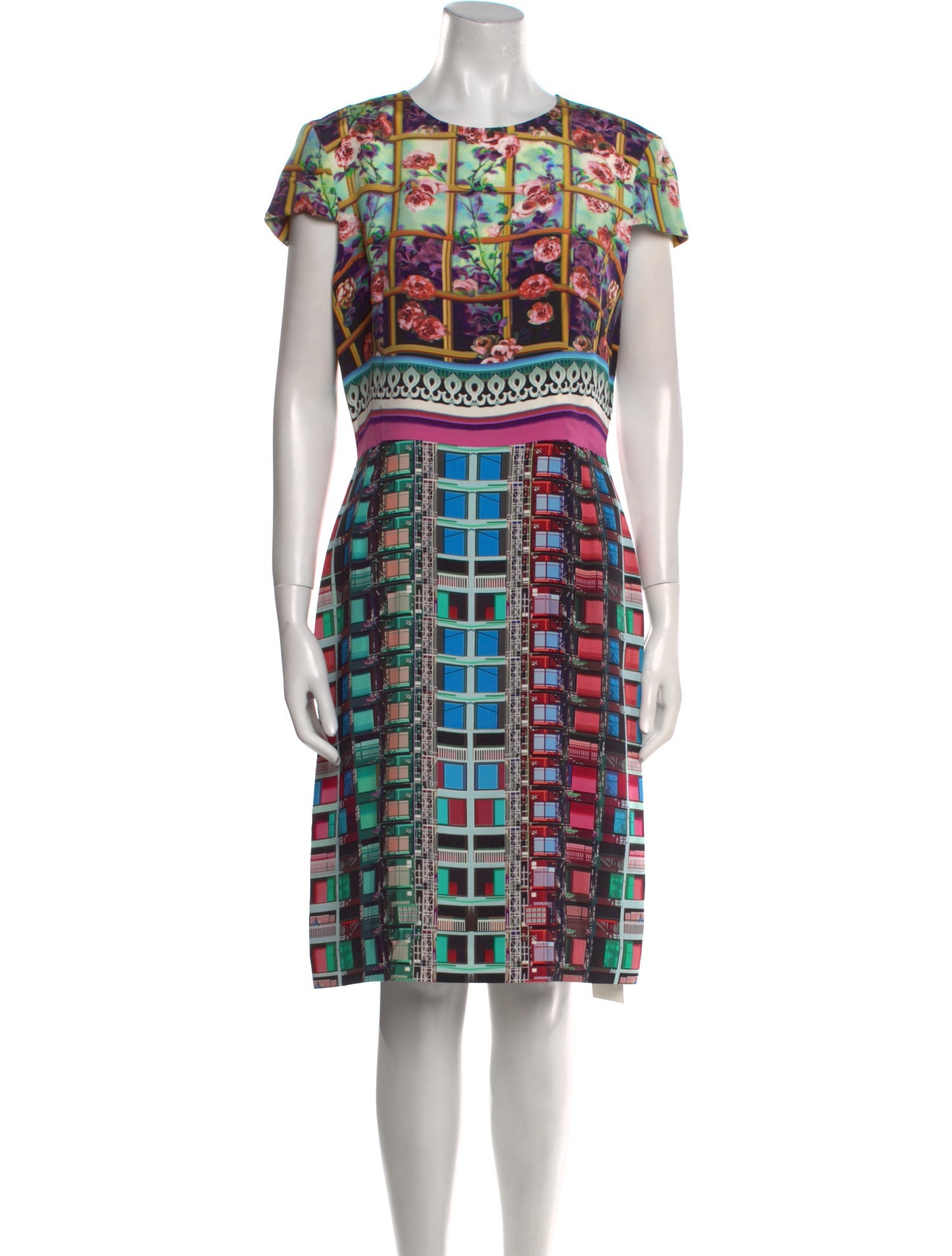 Mary Katrantzou Silk Knee-Length Dress