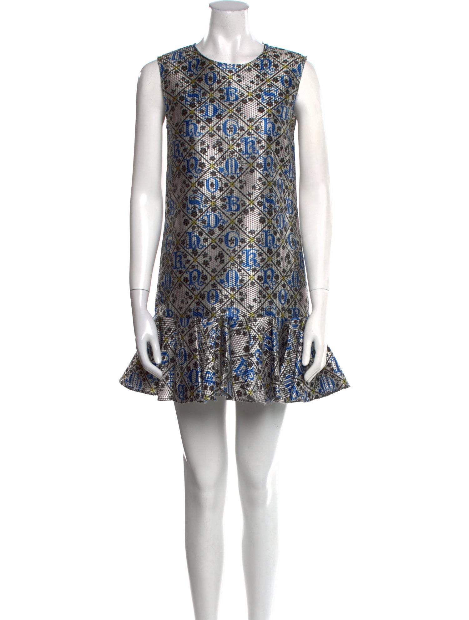 Mary Katrantzou Printed Mini Dress w/ Tags