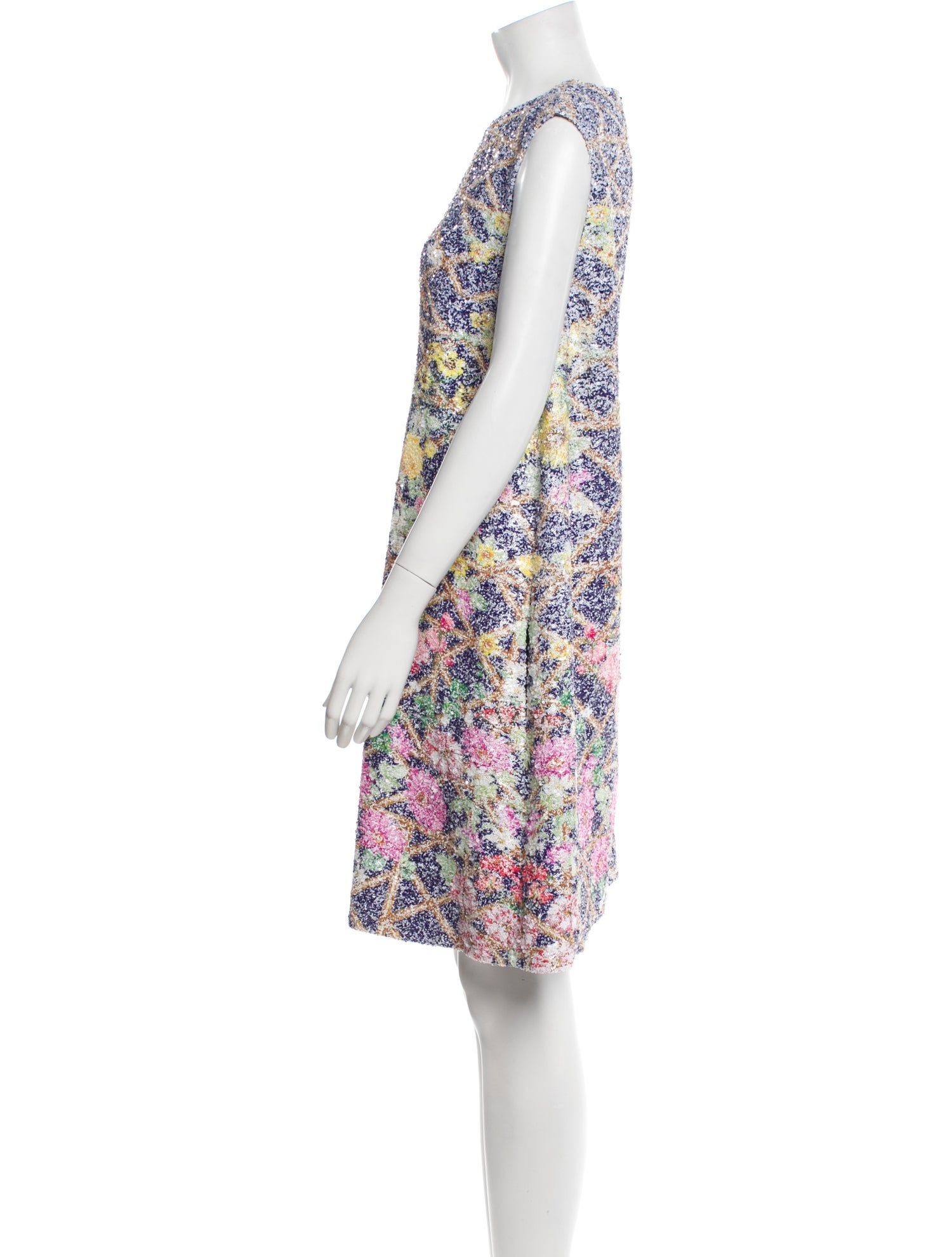 Mary Katrantzou Floral Print Mini Dress w/ Tags