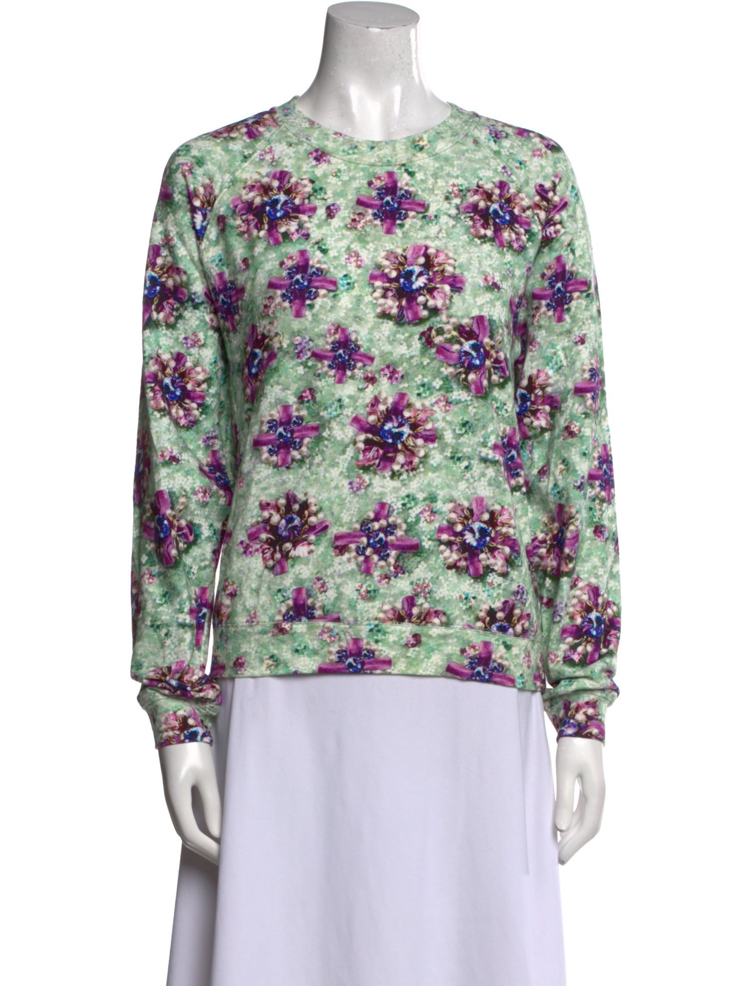 Mary Katrantzou Floral Print Crew Neck Blouse