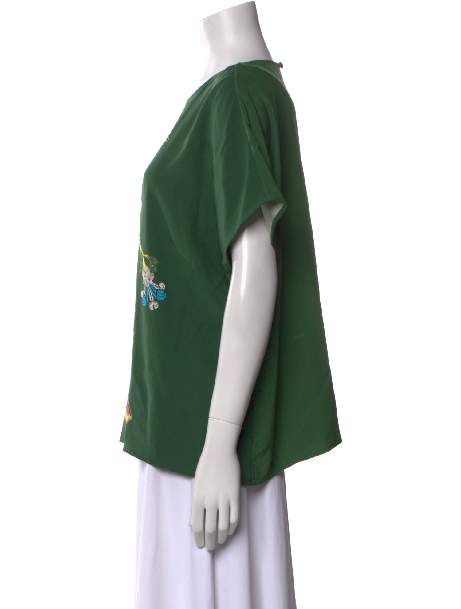 Mary Katrantzou Silk Graphic Print T-Shirt