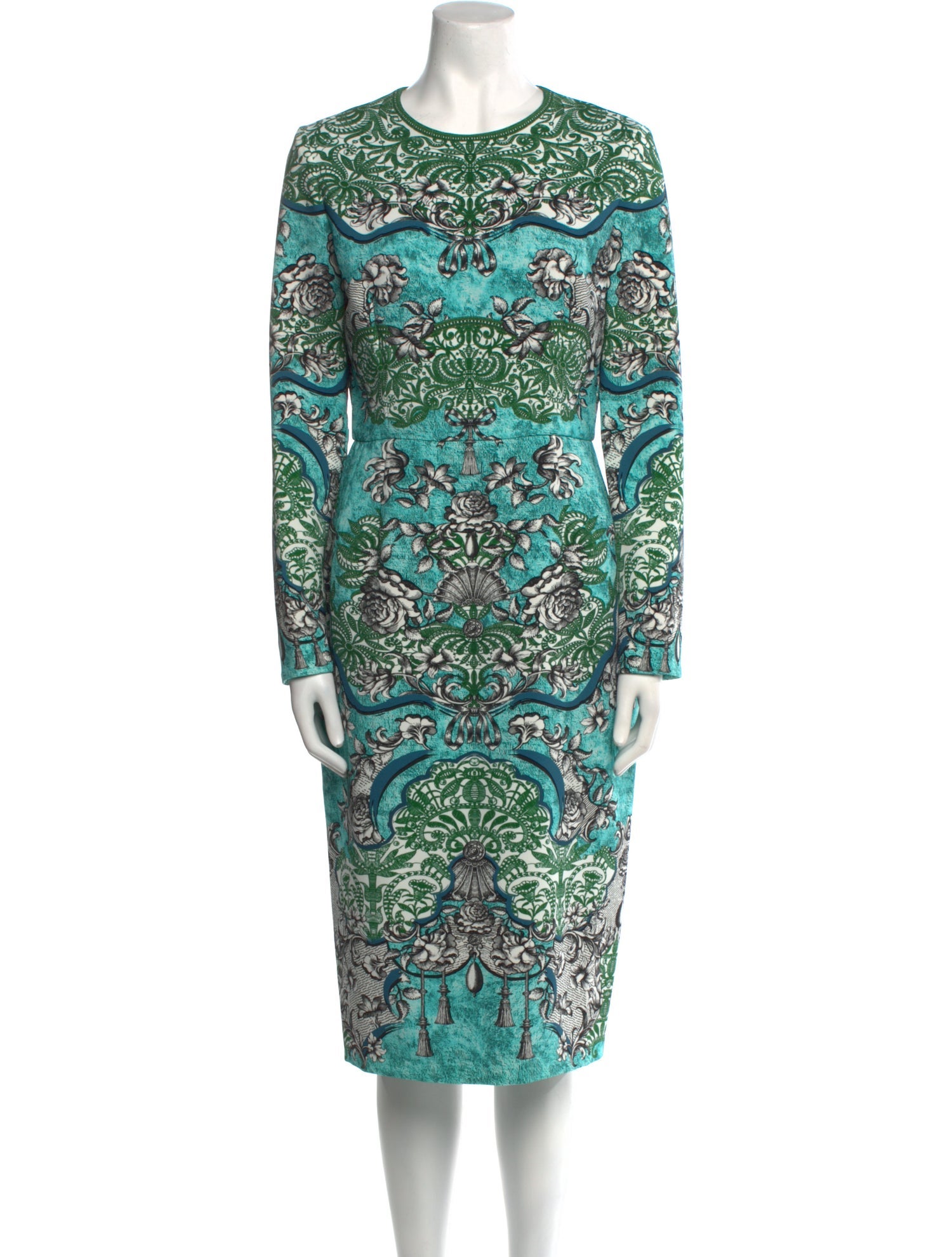 Mary Katrantzou Printed Midi Length Dress w/ Tags