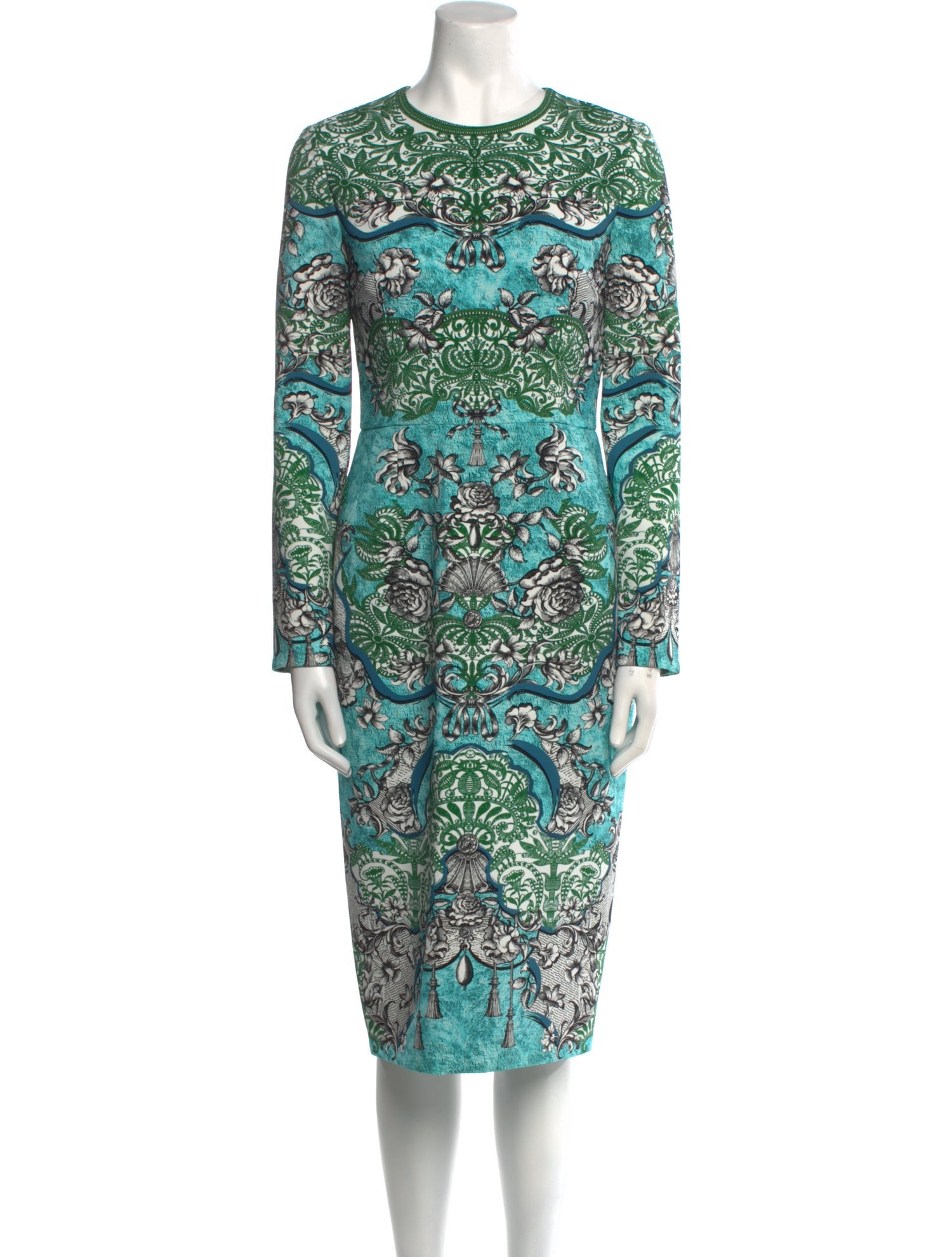 Mary Katrantzou Printed Midi Length Dress w/ Tags