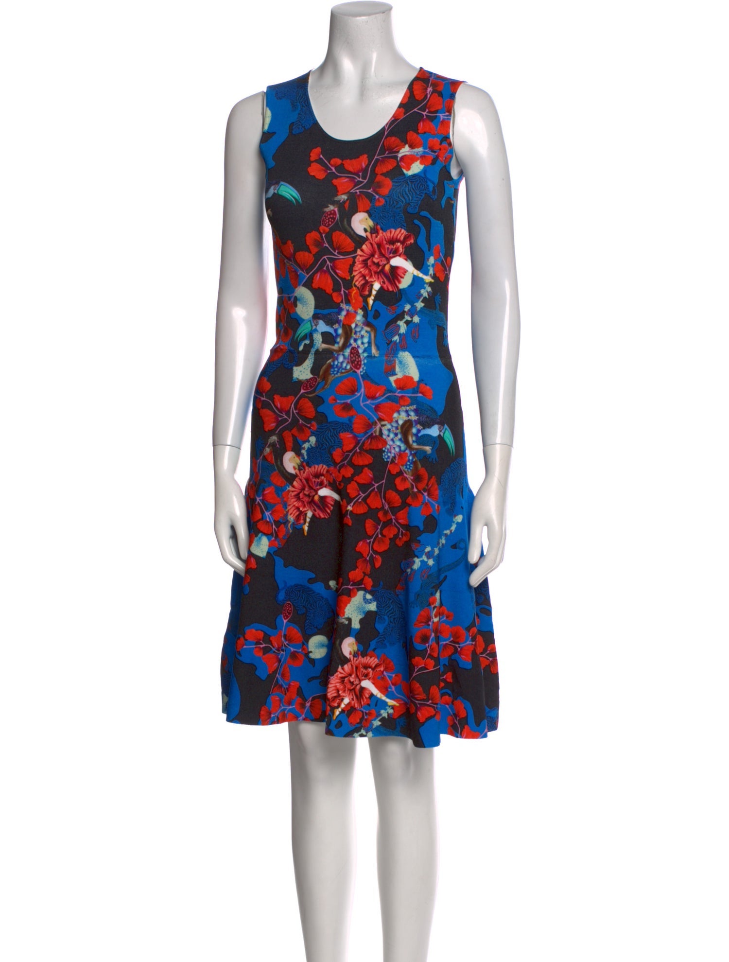 Mary Katrantzou Floral Print Knee-Length Dress