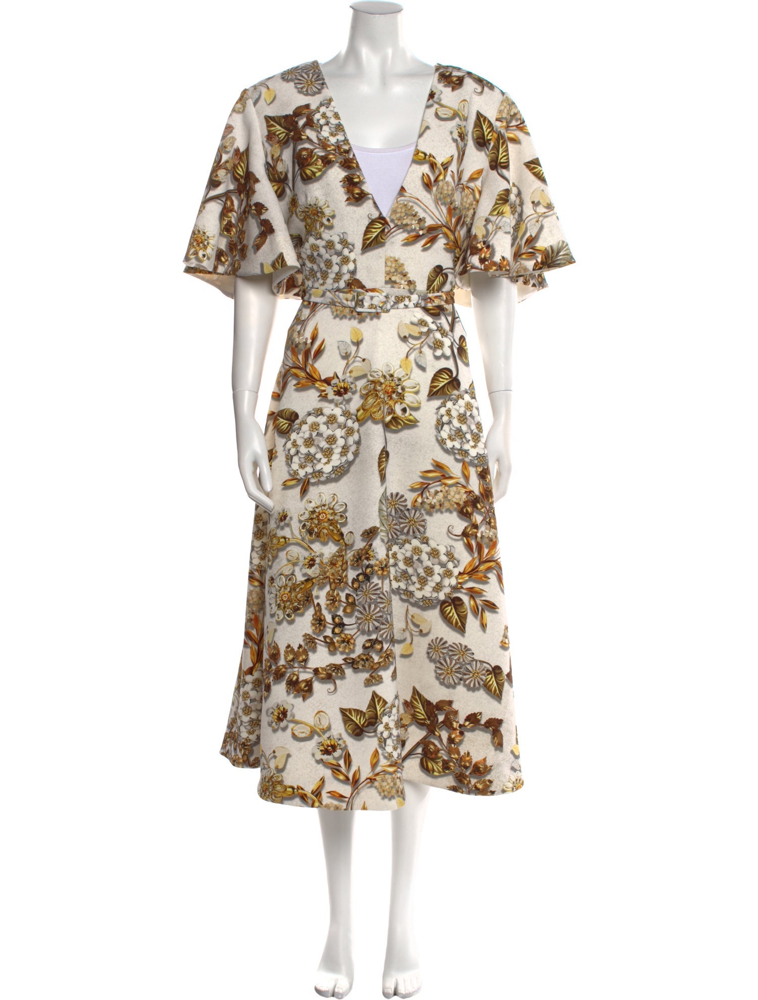 Mary Katrantzou Floral Print Long Dress w/ Tags