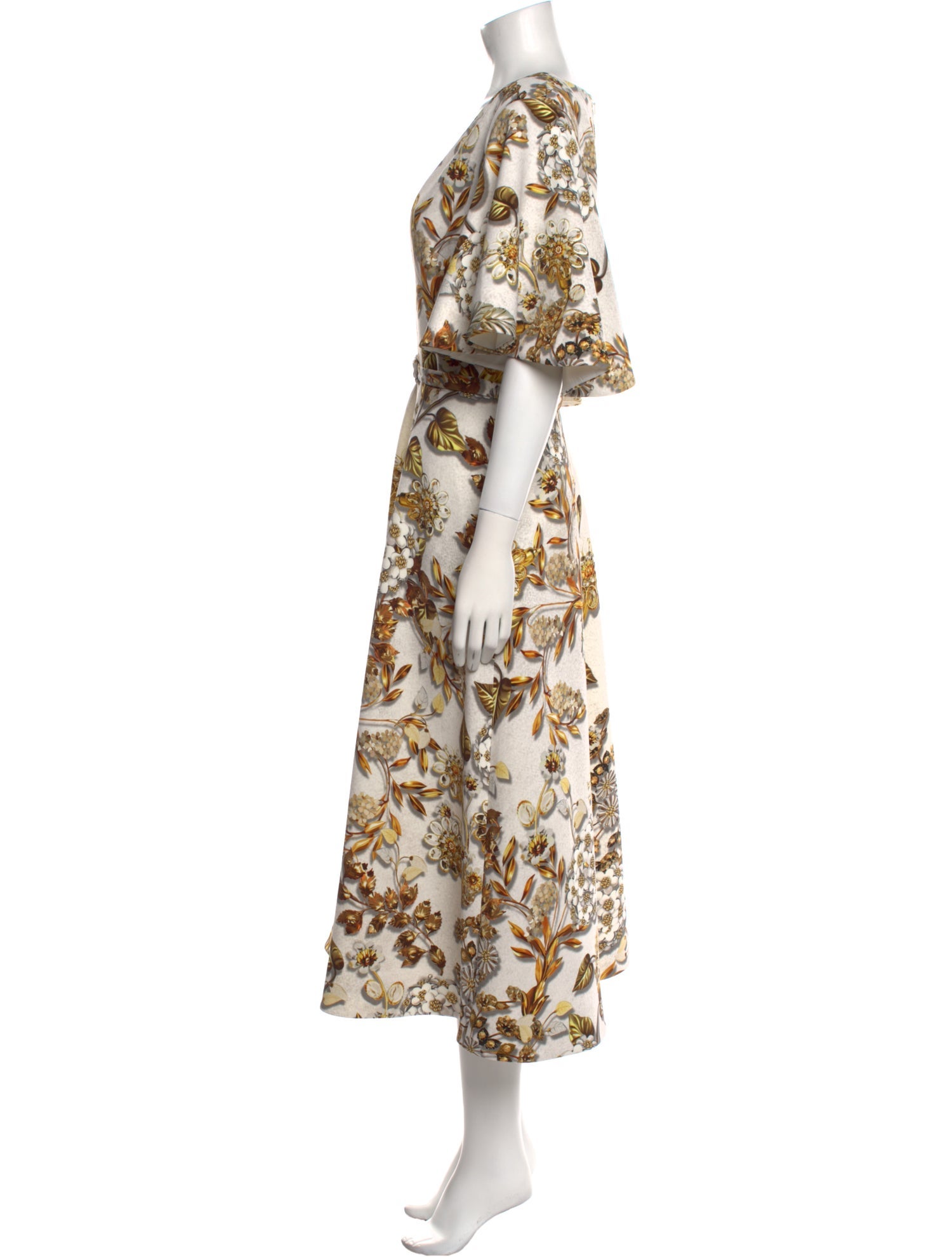 Mary Katrantzou Floral Print Long Dress w/ Tags