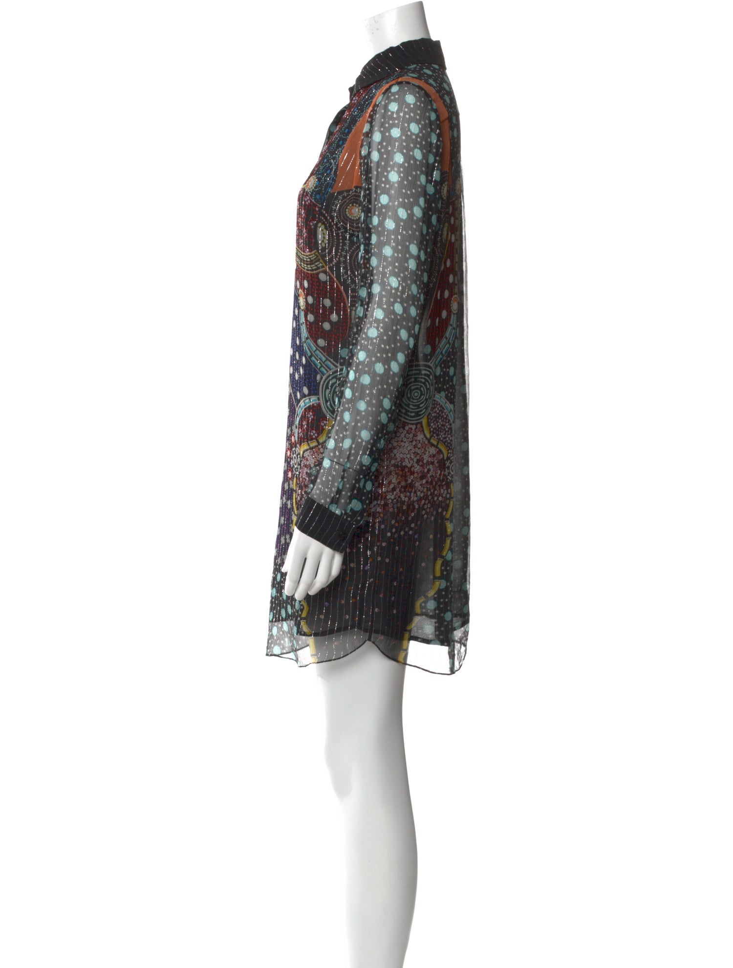 Mary Katrantzou Silk Mini Dress