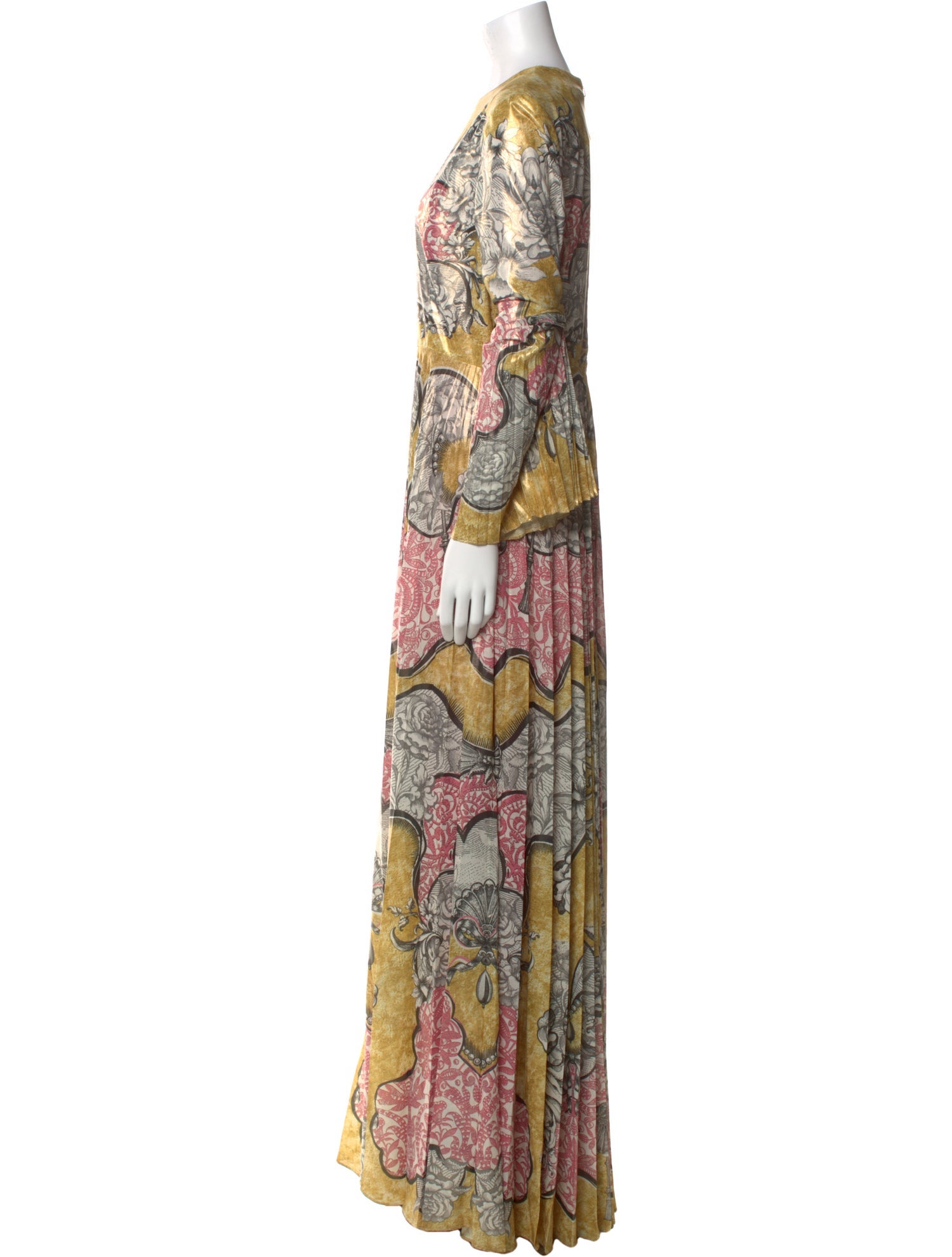 Mary Katrantzou Paisley Print Long Dress w/ Tags