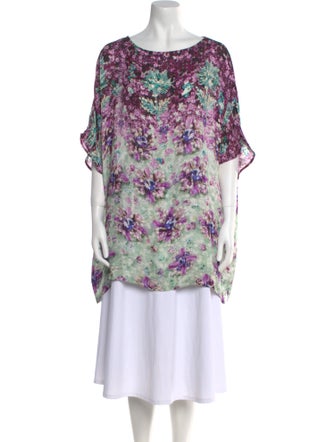 Mary Katrantzou Silk Floral Print Tunic