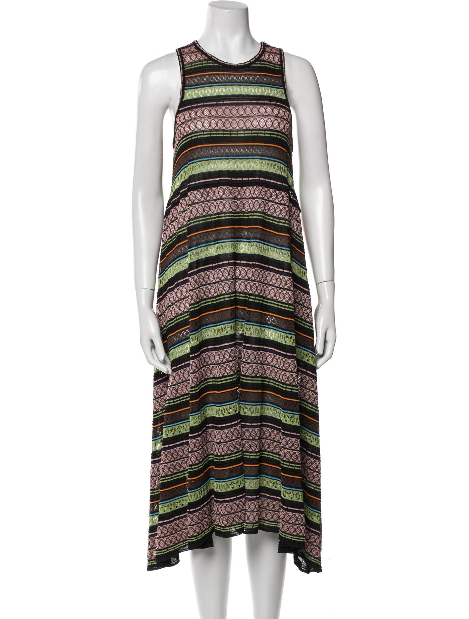 Mary Katrantzou Striped Midi Length Dress