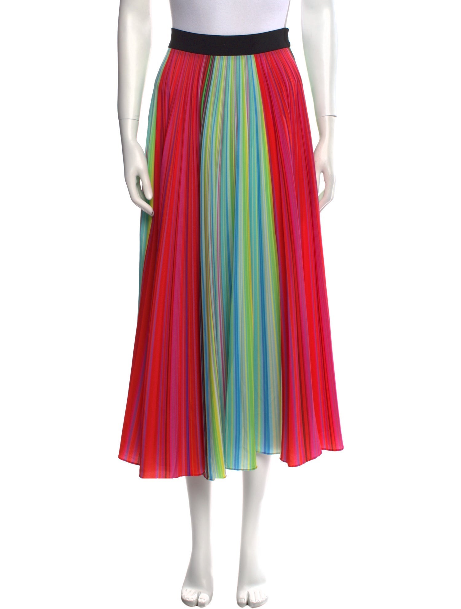 Mary Katrantzou Striped Midi Length Skirt
