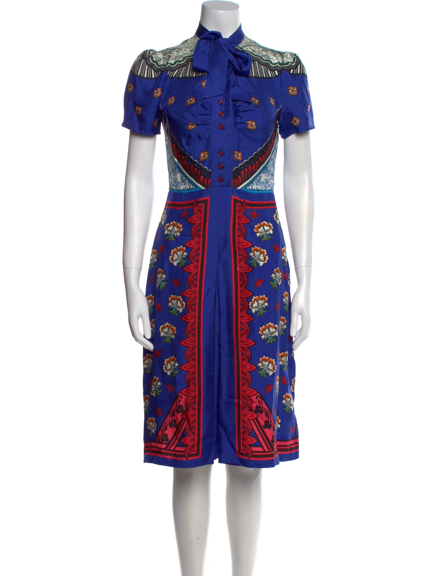 Mary Katrantzou Silk Midi Length Dress