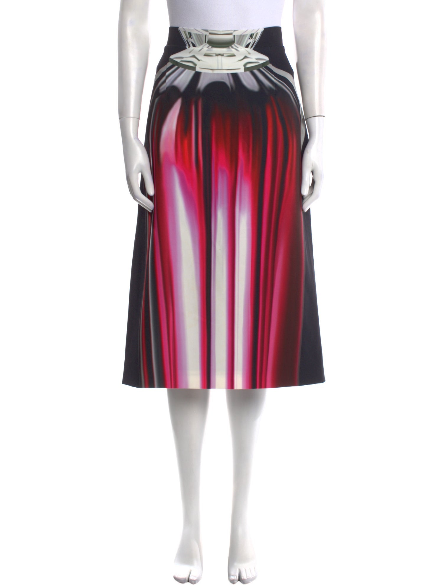 Mary Katrantzou Tie-Dye Print Midi Length Skirt