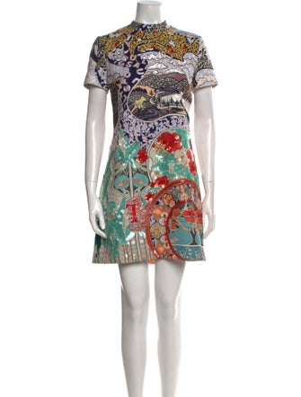 Mary Katrantzou Printed Mini Dress