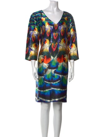 Mary Katrantzou Silk Knee-Length Dress