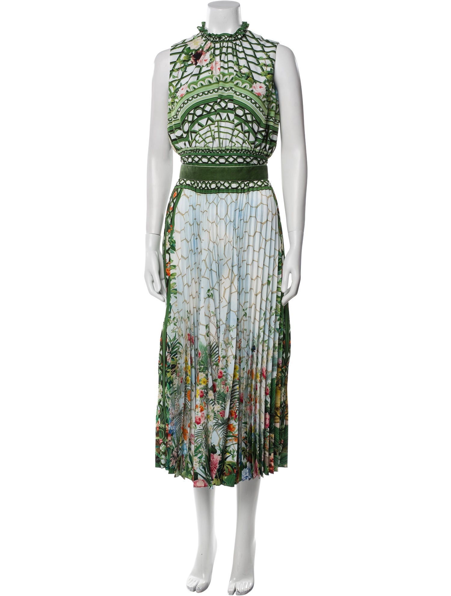 Mary Katrantzou Printed Long Dress w/ Tags