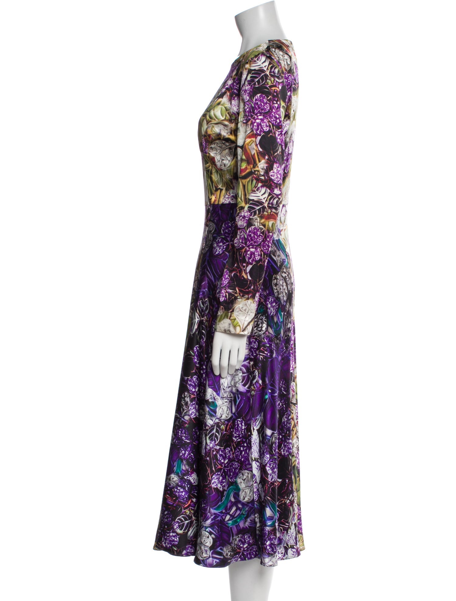 Mary Katrantzou Silk Midi Length Dress