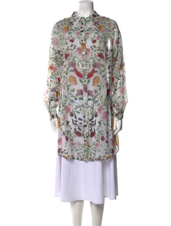 Mary Katrantzou Silk Floral Print Tunic