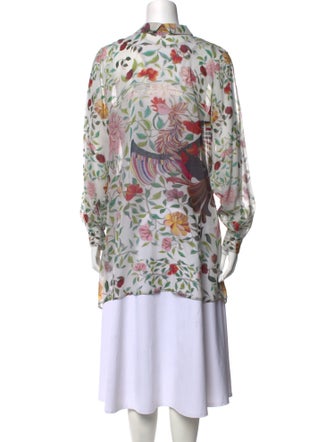 Mary Katrantzou Silk Floral Print Tunic