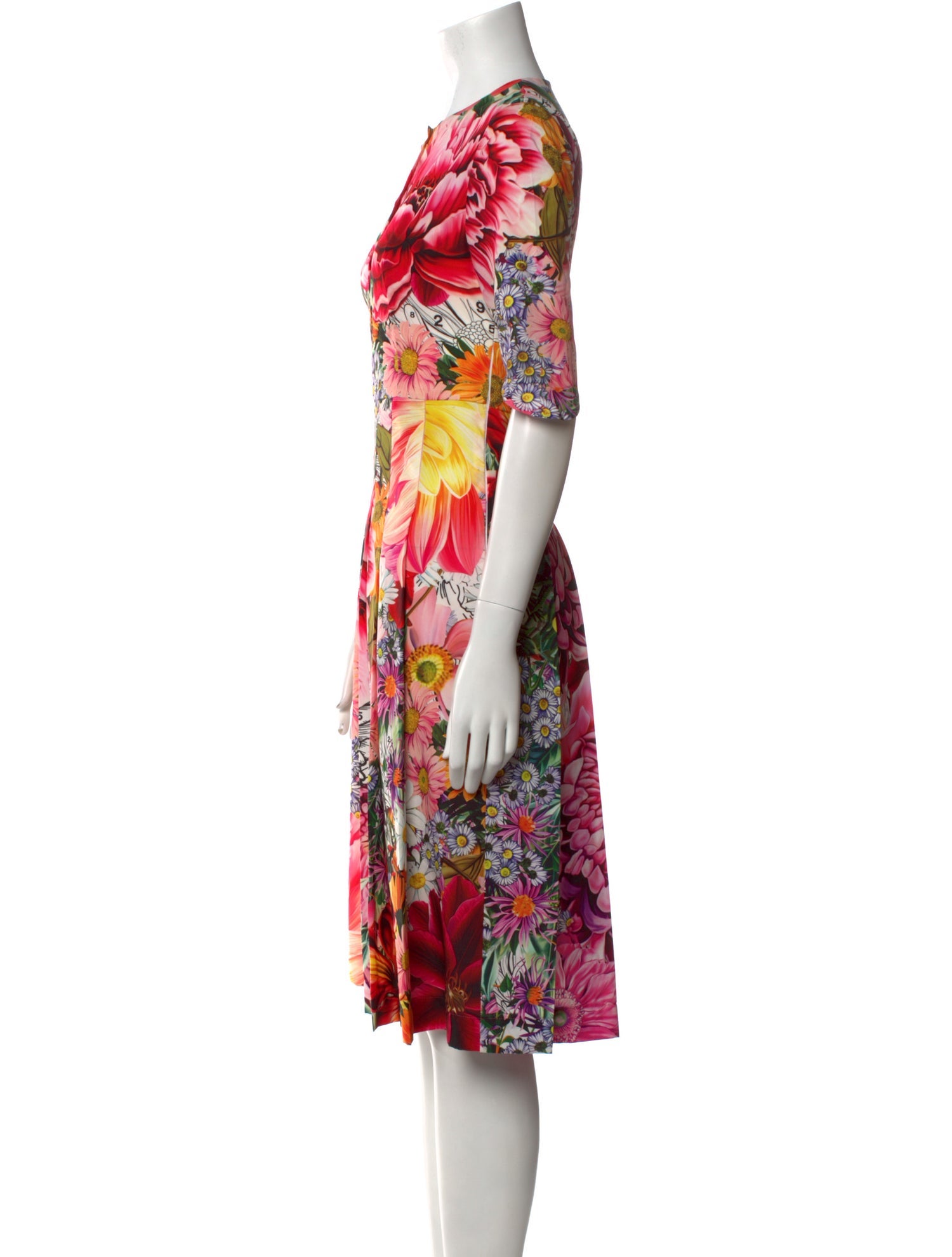 Mary Katrantzou Floral Print Midi Length Dress