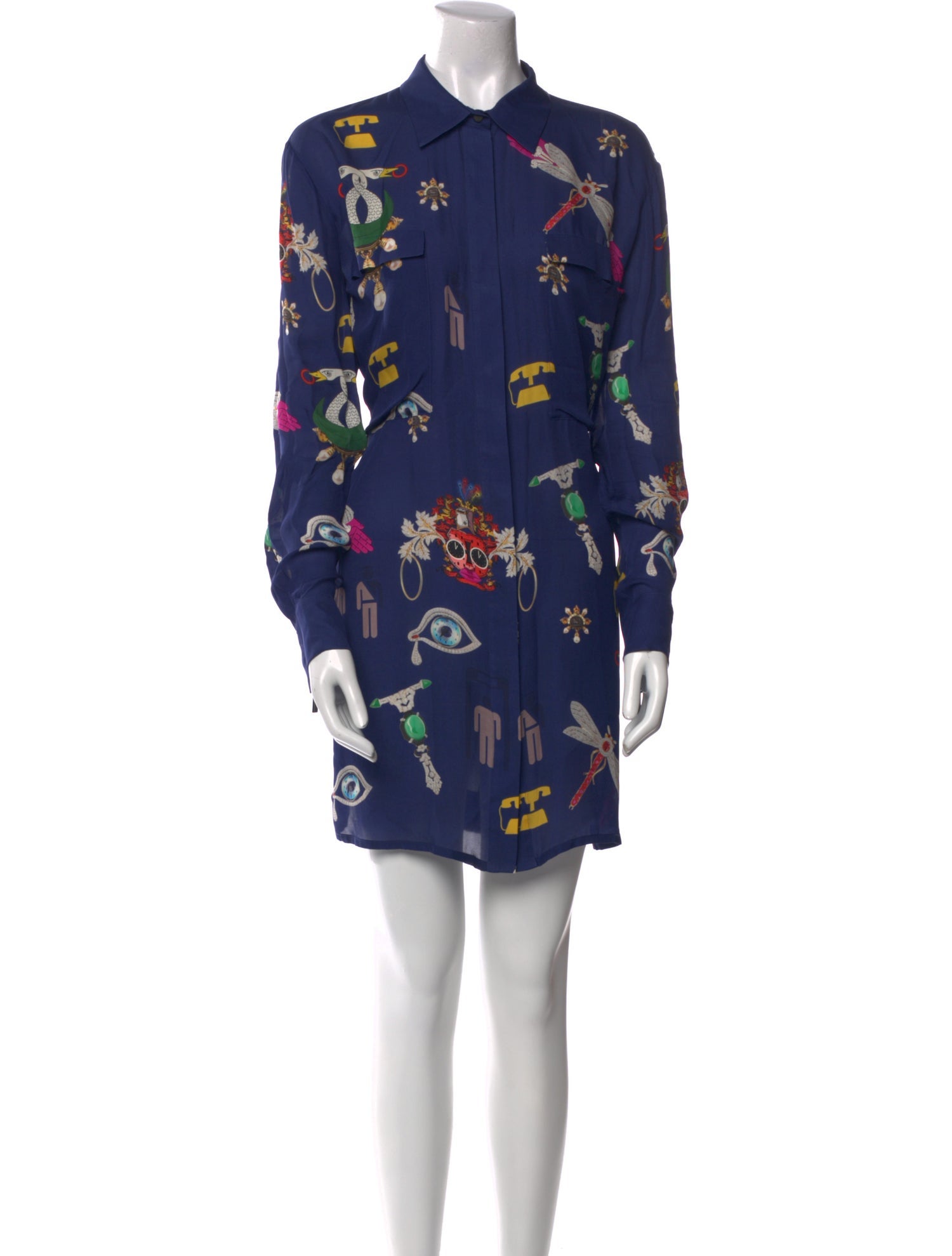Mary Katrantzou Silk Mini Dress