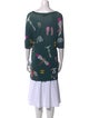 Mary Katrantzou Floral Print Bateau Neckline Tunic