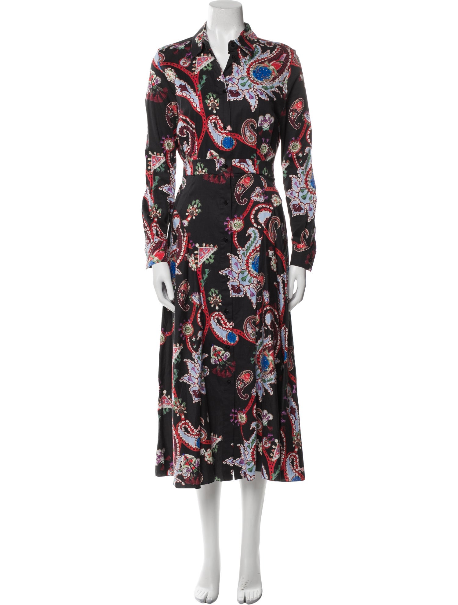 Mary Katrantzou Paisley Print Long Dress