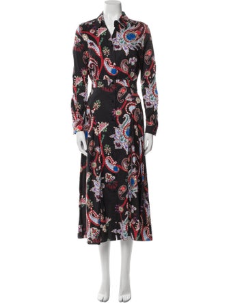 Mary Katrantzou Paisley Print Long Dress