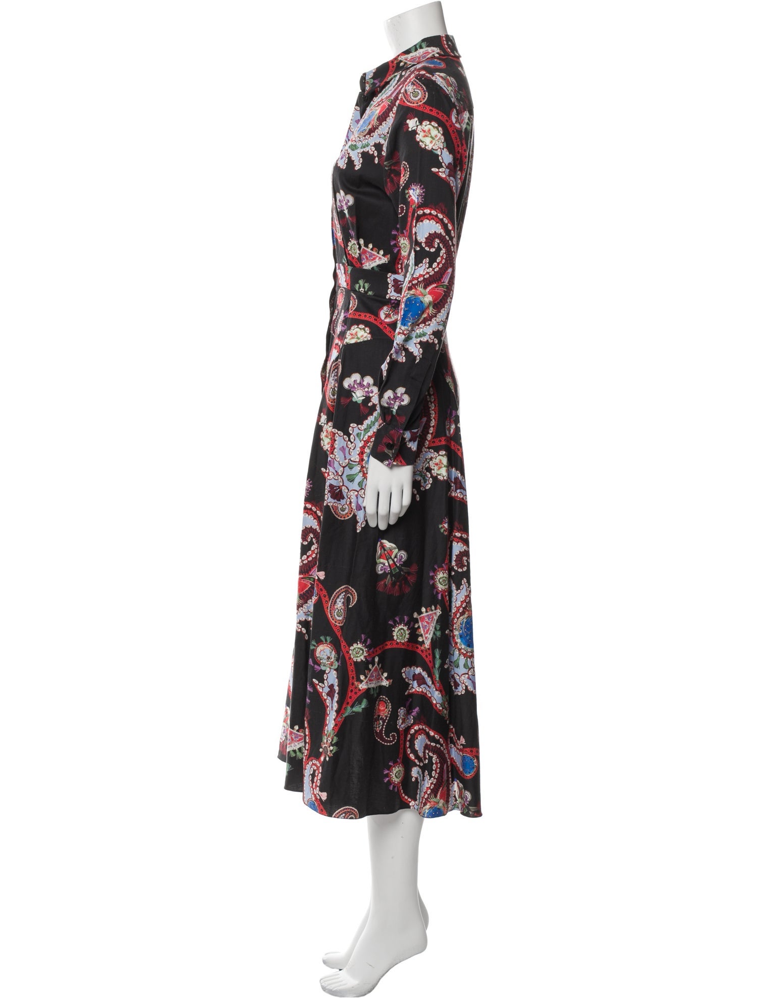 Mary Katrantzou Paisley Print Long Dress
