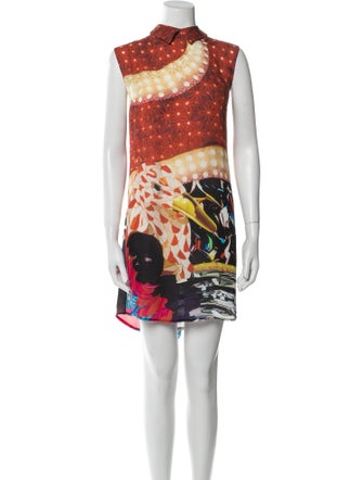 Mary Katrantzou Silk Mini Dress