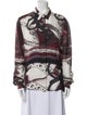 Mary Katrantzou Silk Printed Button-Up Top