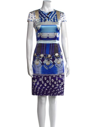 Mary Katrantzou Silk Knee-Length Dress