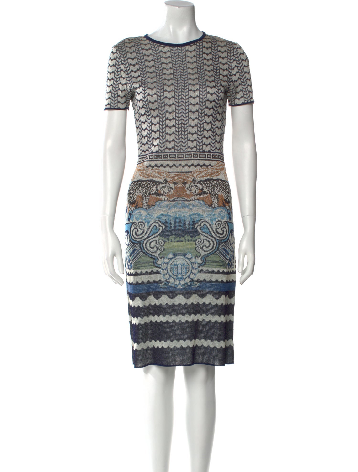 Mary Katrantzou Printed Midi Length Dress