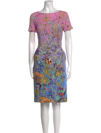 Mary Katrantzou Floral Print Knee-Length Dress