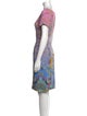 Mary Katrantzou Floral Print Knee-Length Dress
