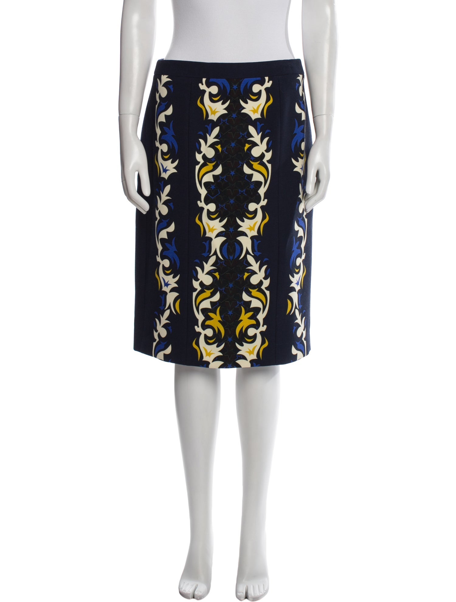 Mary Katrantzou Wool Knee-Length Skirt
