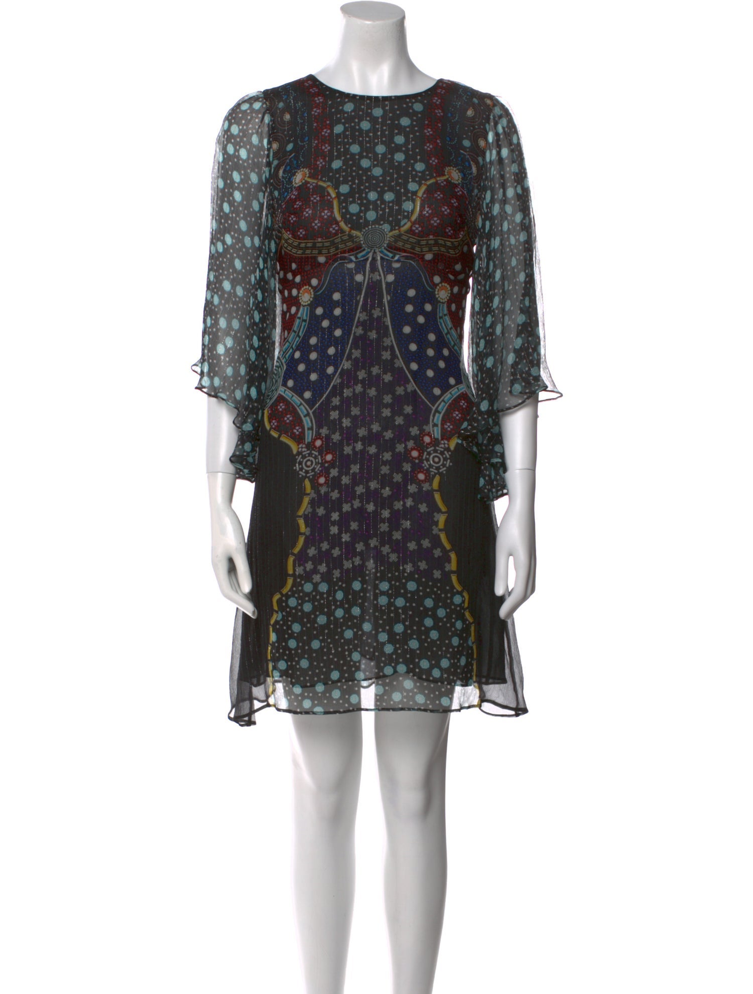 Mary Katrantzou Silk Mini Dress