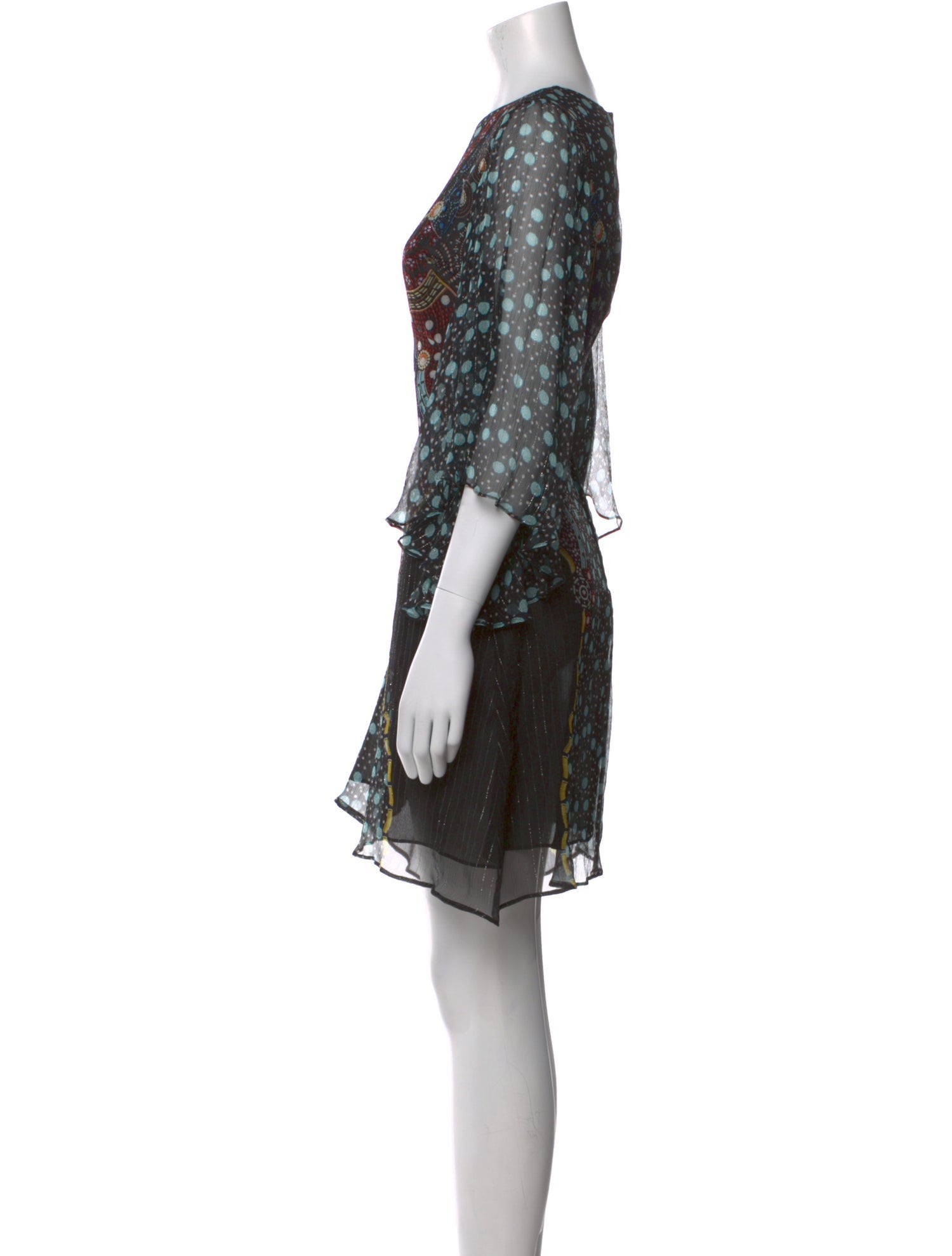 Mary Katrantzou Silk Mini Dress