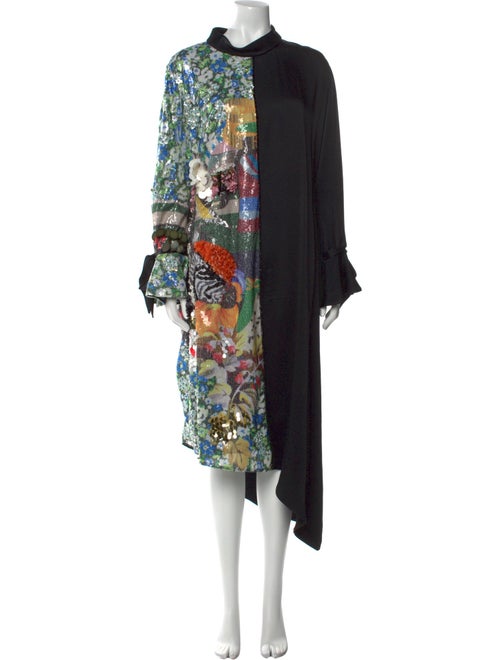 Mary Katrantzou Floral Print Midi Length Dress