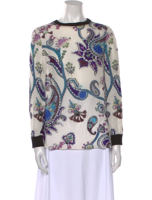 Mary Katrantzou Silk Printed Blouse