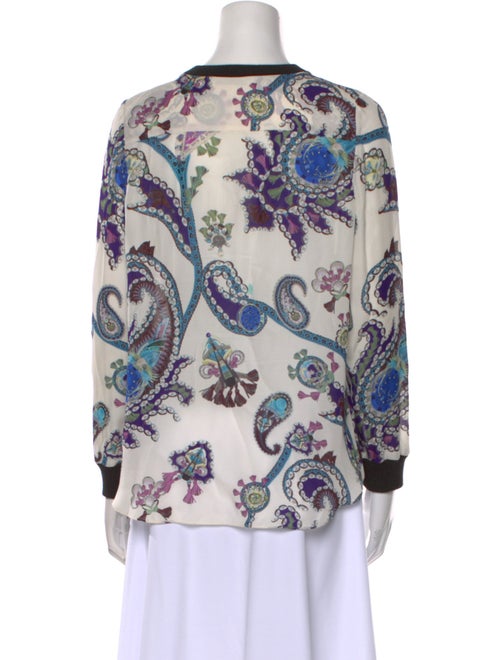 Mary Katrantzou Silk Printed Blouse