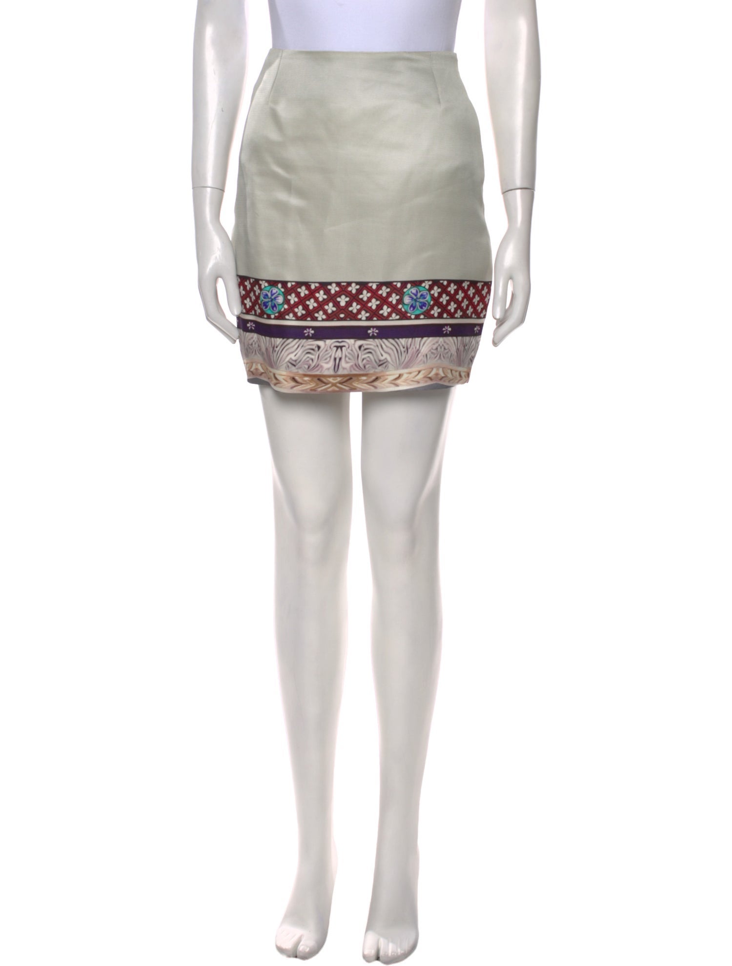 Mary Katrantzou Silk Mini Skirt