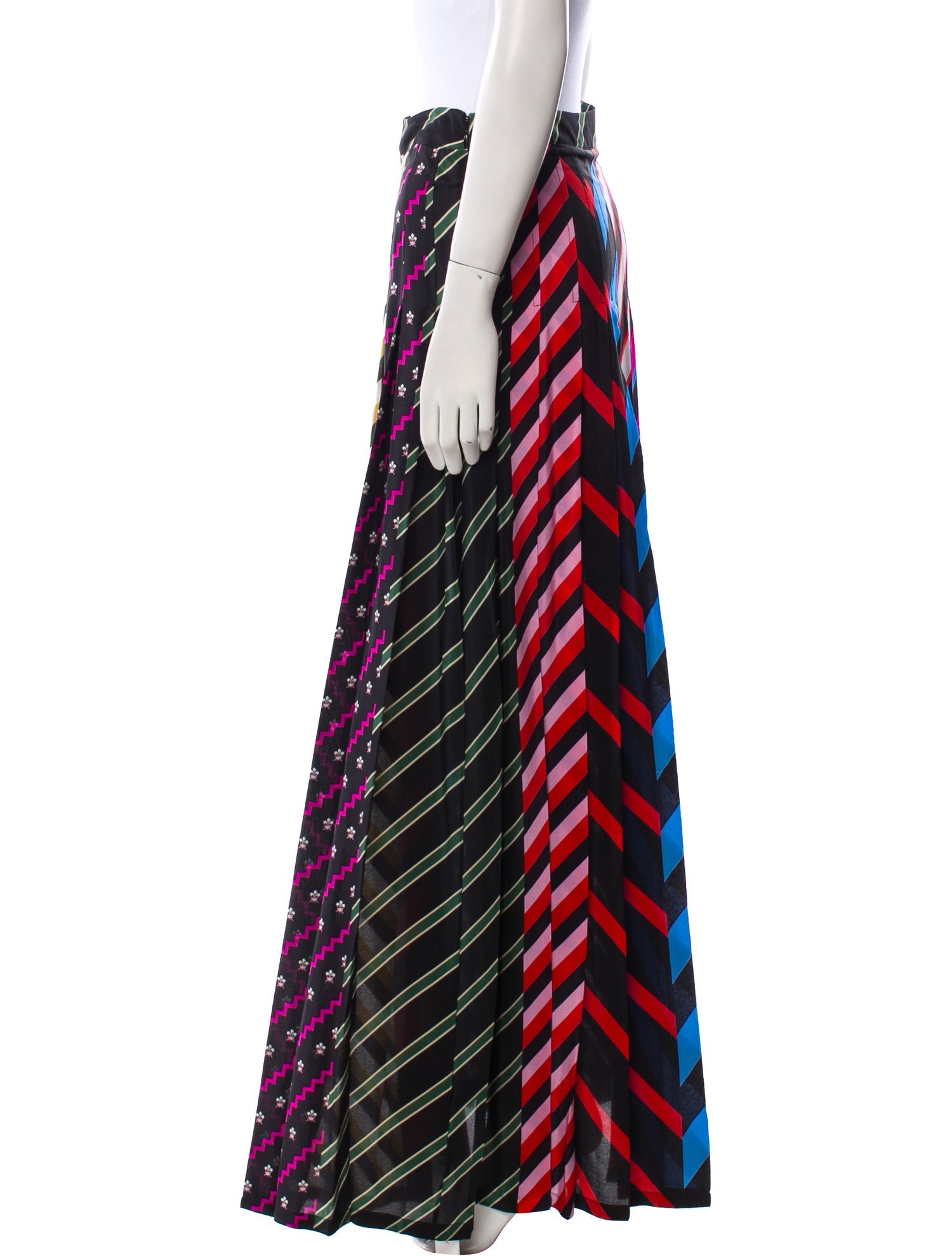 Mary Katrantzou Striped Long Skirt