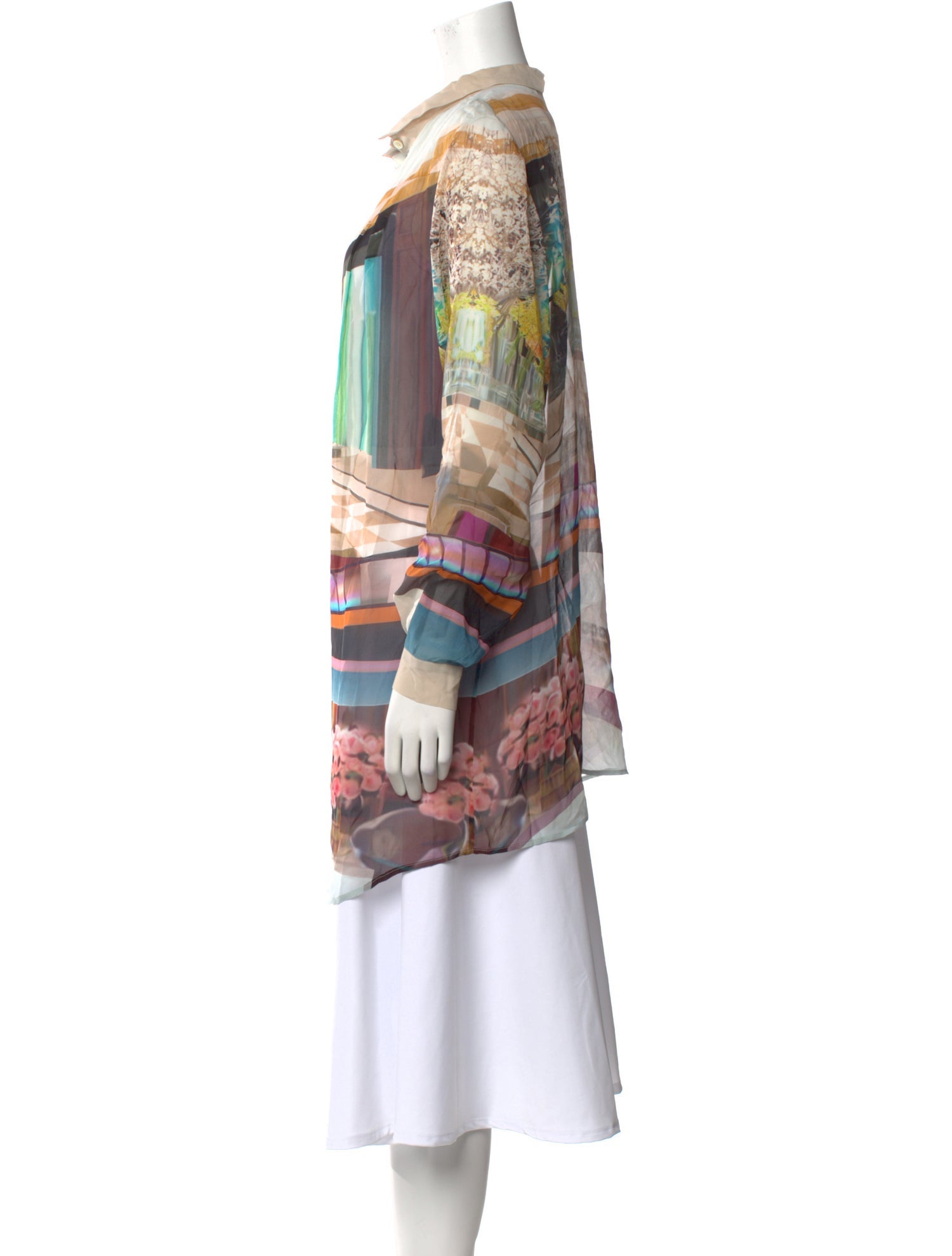 Mary Katrantzou Silk Printed Tunic