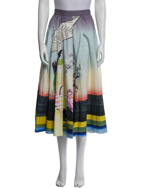Mary Katrantzou Printed Midi Length Skirt