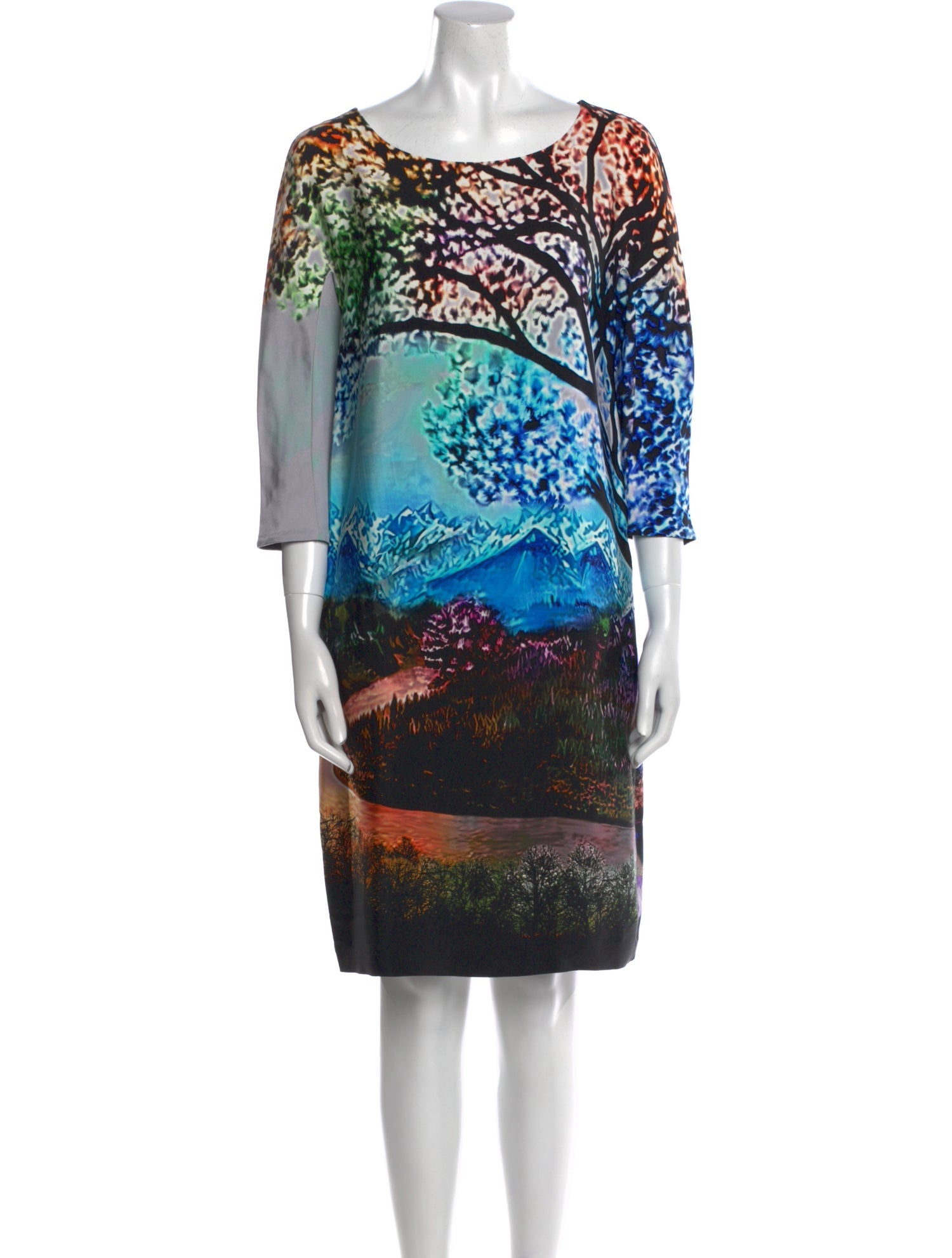 Mary Katrantzou Silk Knee-Length Dress