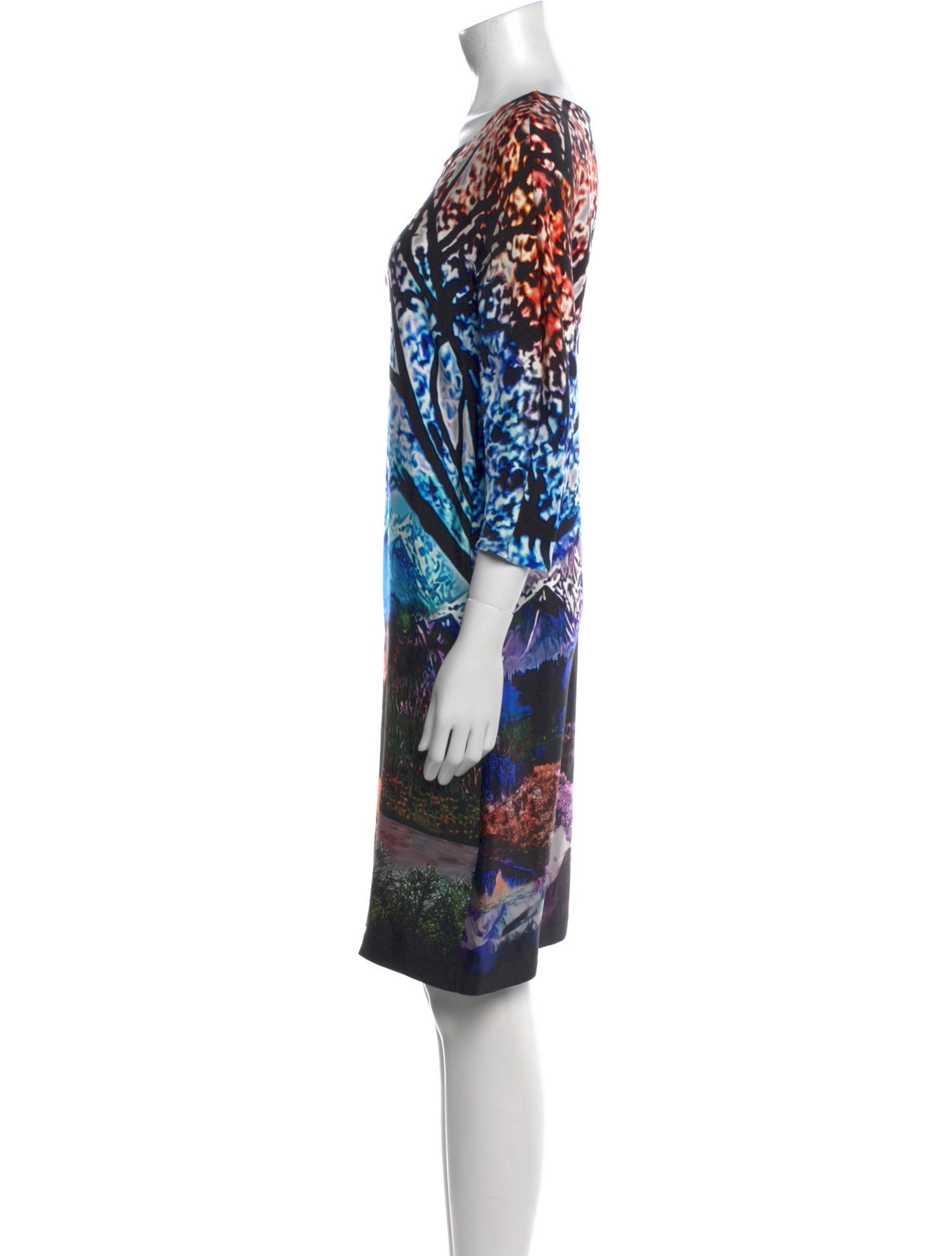 Mary Katrantzou Silk Knee-Length Dress