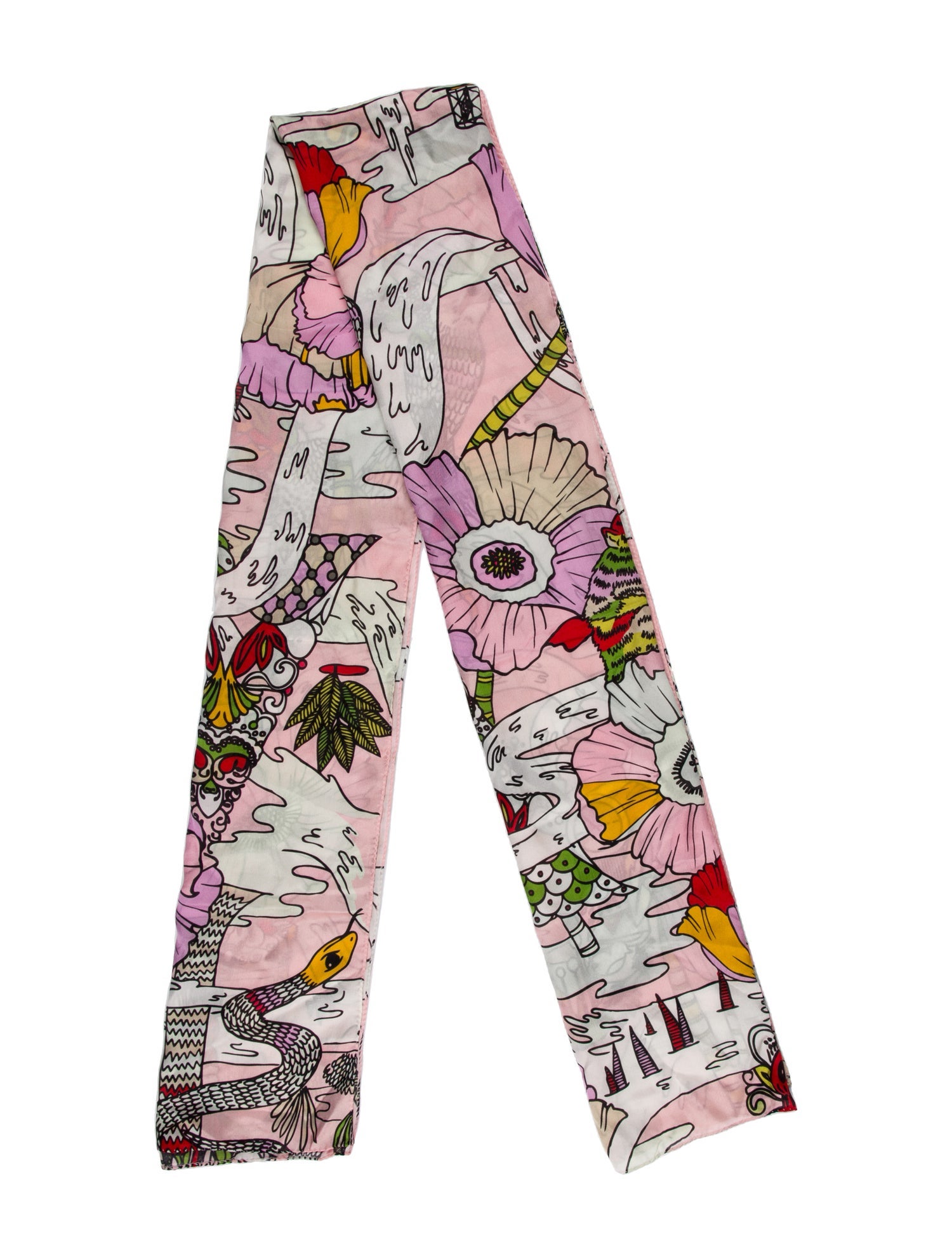 Mary Katrantzou Silk Printed Scarf