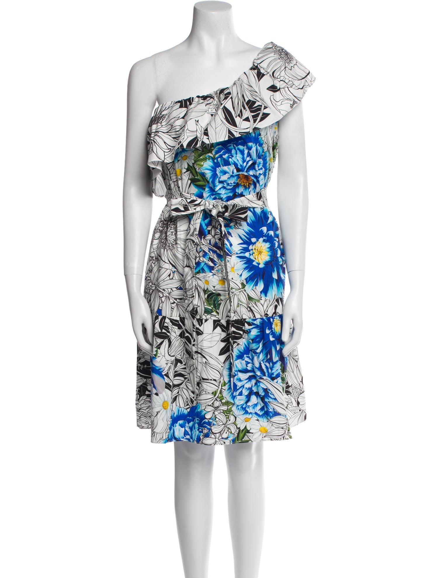 Mary Katrantzou Floral Print Mini Dress w/ Tags